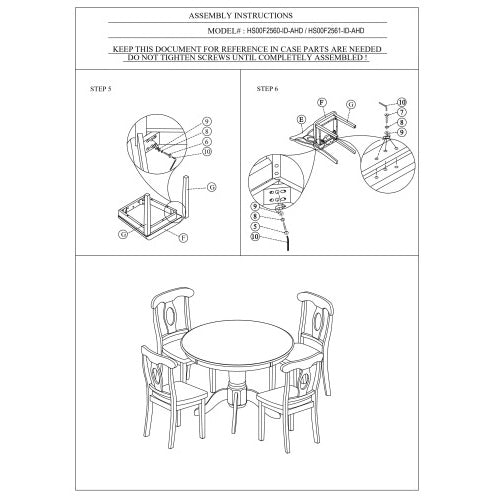 Classic Design Dining Room Set